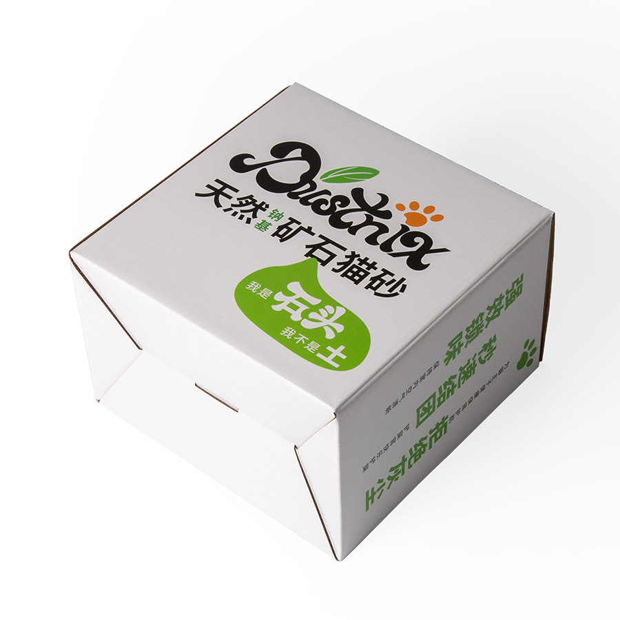 Slotted Boxes in Pantone Color CMYK Custom Mini Order Luxury Paper Box for Cat Litter