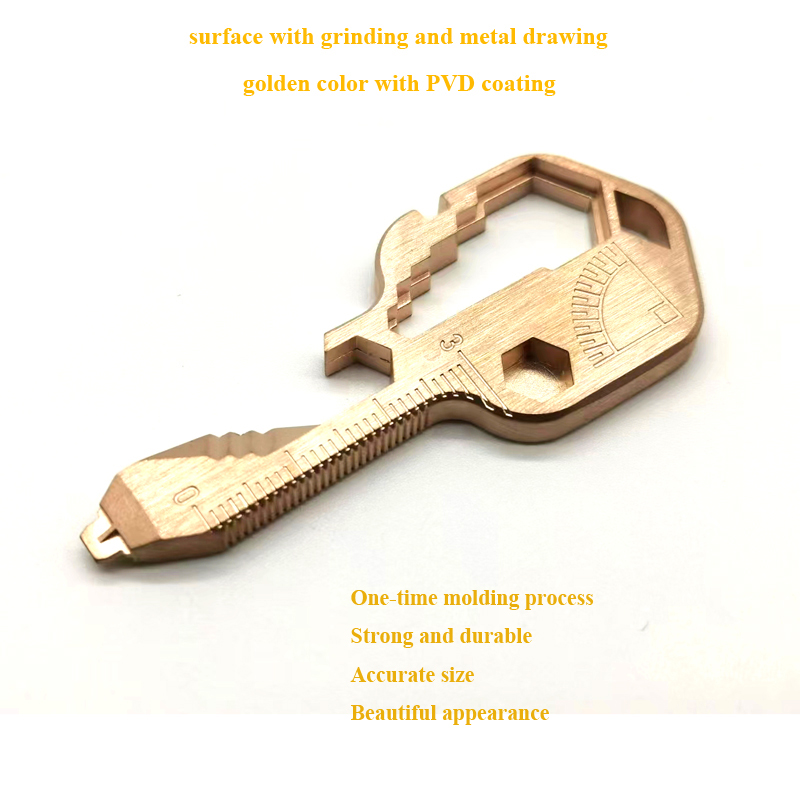 MIM Injection Molding Mini Outdoor Survival Tool Keychain Custom