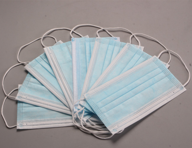 High BFE / PFE Durable Disposable Blue Mask , High Barrier Elastic Ear Loop Mask
