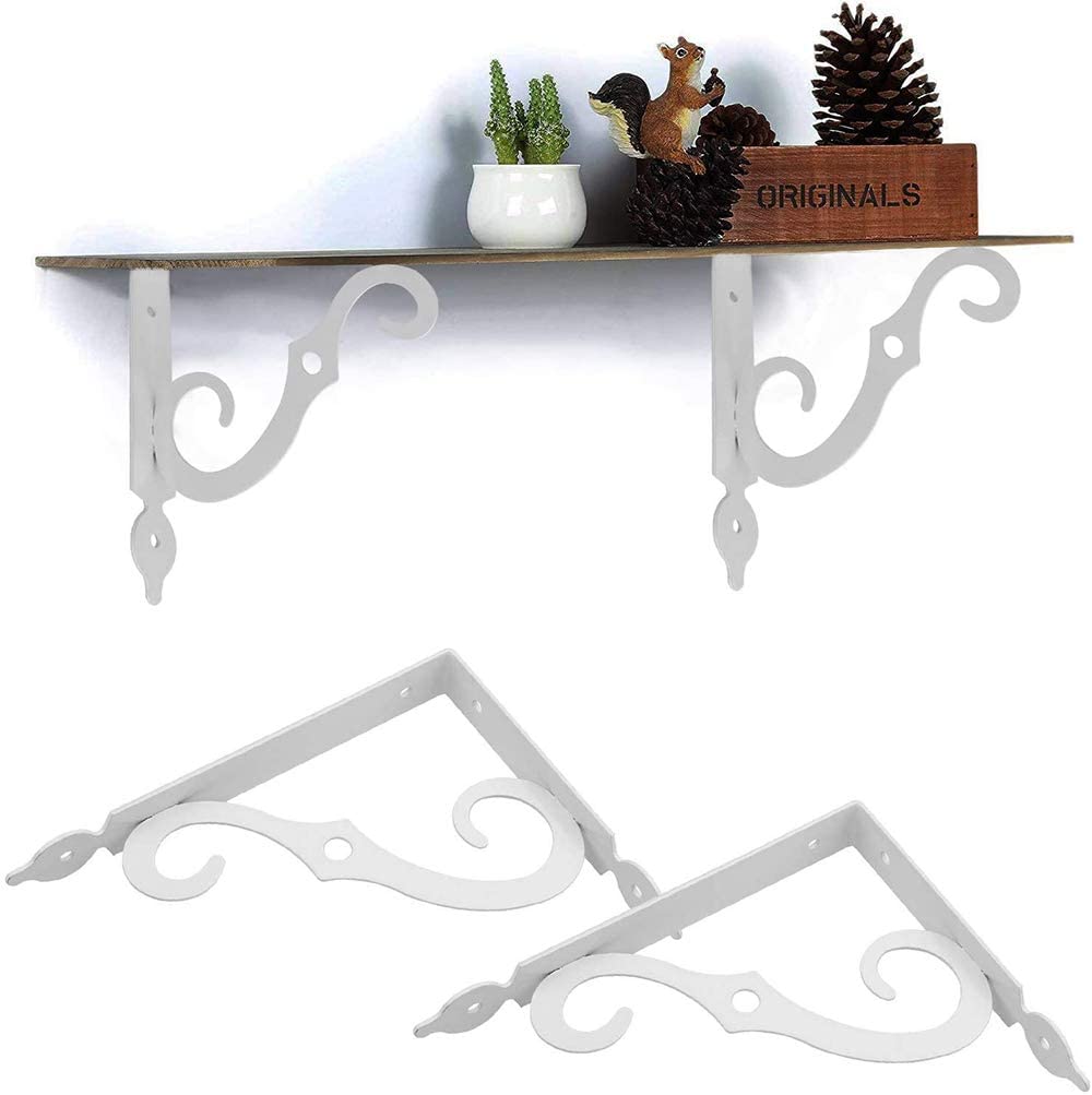 5mm Thickness Powder Coated Decorative Furniture Shelves Bracket for Items on Amazon