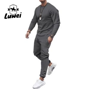 Quality Activewear Men Sportswear Set Custom Polyester Cotton Plus Size Set wholesale