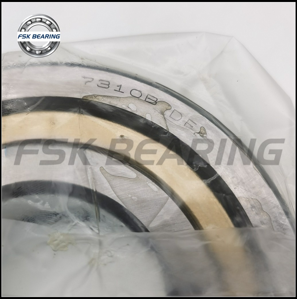 Face-to-face 7310BDF 7310BMDF Angular Contact Ball Bearing 50*110*54 mm With Pressed Cage