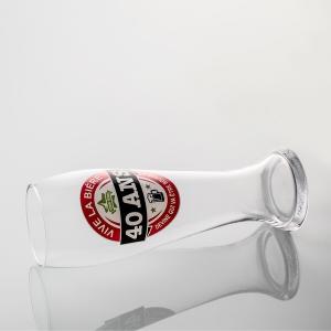 Quality 700ml 24.5 Ounce Printed Beer Glasses Large Pilsner Glass Old Fashioned wholesale