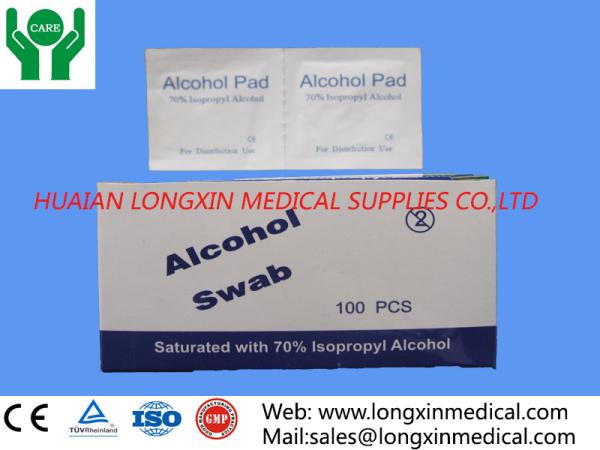 nonwoven alcohol swabs,70% Isopropyl Alcohol Pad Disposable Alcohol Prep Pad (70