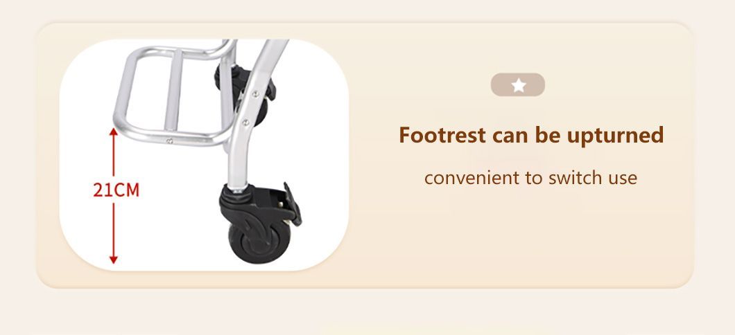 Folding Commode Shower Chair with Bedpan/Home Careor Health Care Toilet Commode Chair/Wheelchair