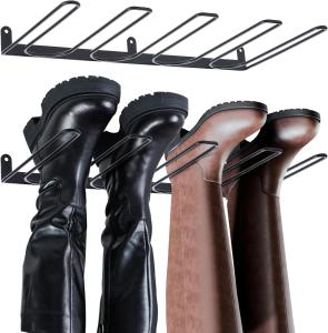 Quality Sturdy Metal Boot Storage Organizer Rack for Closet Silver ISO9001 Rohs CE 16949 wholesale