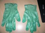 Household Powder Free Vinyl Gloves 240cm Length Transparent / Blue Color