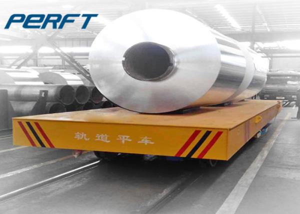 ​30 Ton Electric Battery Operated Four Wheel Coil Transfer Trolley For Aluminium
