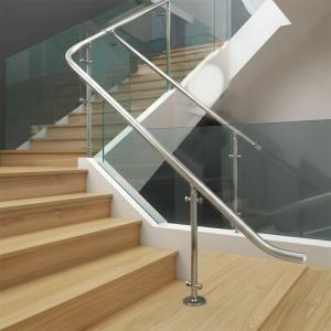 Quality Premium Stainless Steel Handrails with Polished Finish for Glass Railings wholesale
