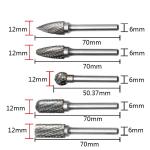 Customization Round Tungsten Carbide Burrs for Woodworking Metal Engraving
