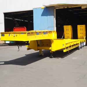 Quality CE Transport 16T Axle CIMC 80T Lowbed Semi Trailer wholesale
