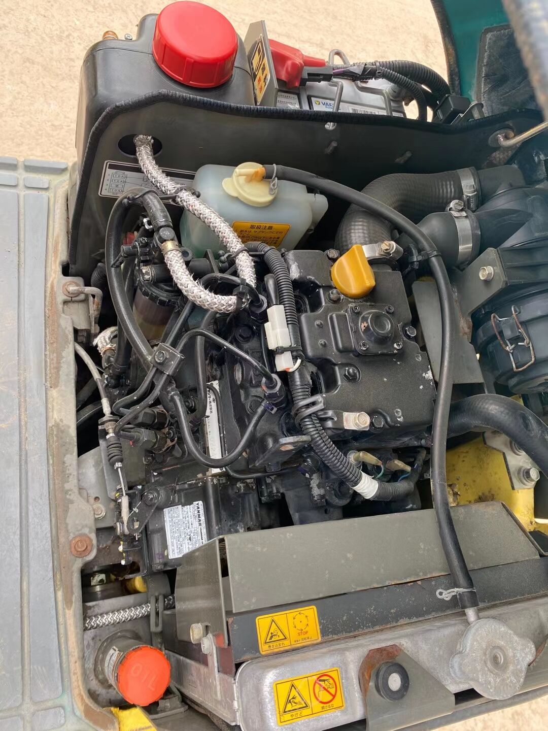Compact 10.3KW YANMAR SV08-1A Used Small Excavator With Hydraulic Pump