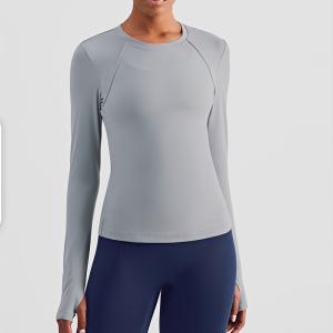 Quality Long Sleeve Crew Neck Women Equestrian Tops Running Fitness Breathable wholesale