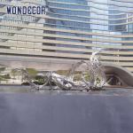 Large Outdoor Square Stainless Steel Abstract Sculpture Metal Casting Wave And