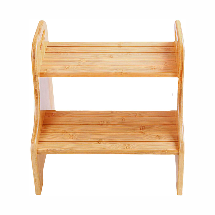 Toddlers Kids shower Bathroom Footstool For Shaving Legs Bamboo Wood
