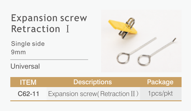 CE ISO Orthodontic Accessories Stainless Steel Ortho Expansion Screw Retraction I