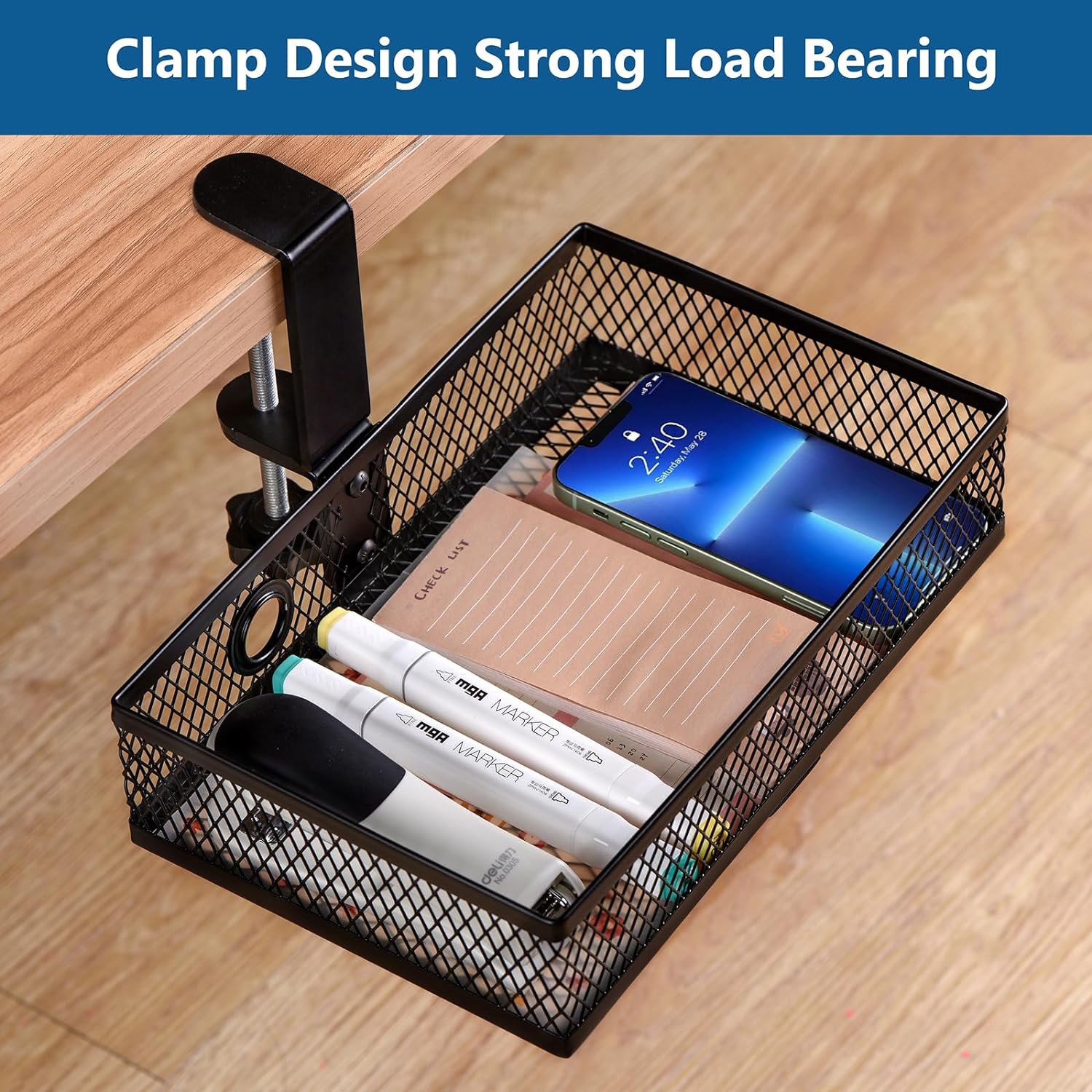 Streamline Your Workspace with Wall Mounted Rotating Under Desk Drawer and Cup Holder