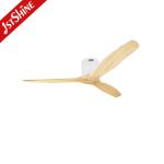 DC Motor 52 Inch Nature Wood 3 Wooden Blades Energy Saving Ceiling Fan for Air