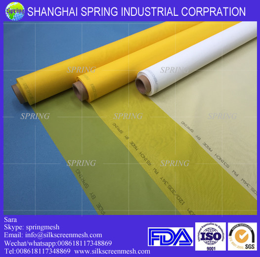 Medical Equipment Printing Material Mesh 300 mesh screen white & yellow color