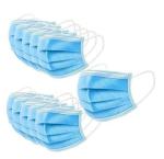 Breathable Disposable Non Woven Face Mask , Disposable Face Mask Blue And White