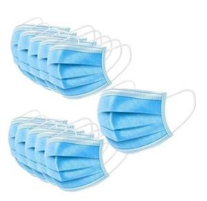Quality Breathable Disposable Non Woven Face Mask , Disposable Face Mask Blue And White wholesale