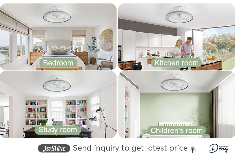 3000-6500K Color Temperature DC Ceiling Fan with Remote Control and Low-Profile Design