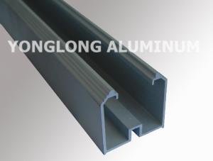 Quality 6 M Anodized Aluminum Curtain Wall Profile , Rectangle Aluminum Sliding Door Profile wholesale
