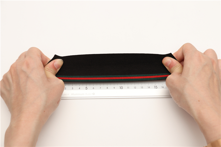 Custom Logo Polyester Rubber Band for Shoes Underwear Garment Jacquard Elastic Band