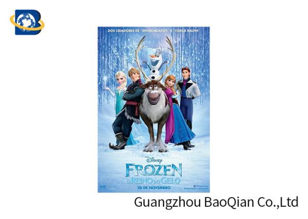PET / PVC / PP 3D Lenticular Poster Printing , Cartoon Lenticular Movie Poster