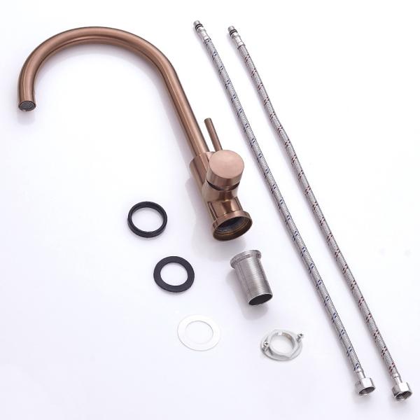Steel 304/316 Material Kitchen Sink Tap Deck Mounted Mixer Single Handle 2ways