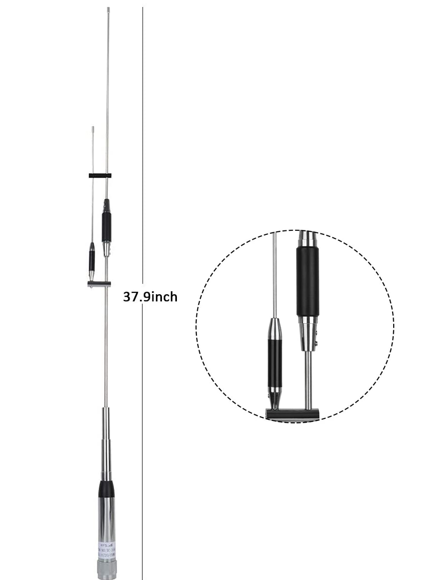 136-174 MHz Frequency Range High Gain Walkie Talkie Car Radio Whip Mobile 144 MHz Antenna