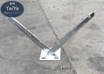 Hot Dipped Galvanized Barbed Wire Fence Brackets Durable 50-60cm Height