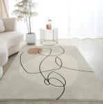 60*90cm Modern Imitation Cashmere Floor Carpets For Sofa Bedroom Living Room