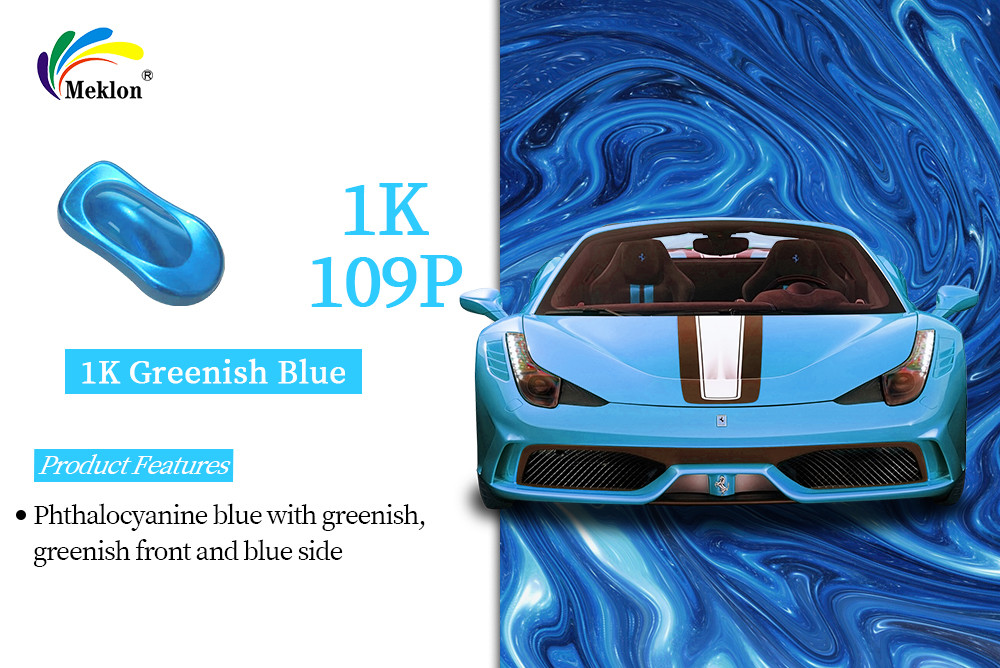Good Gloss Car Body Coating 1K Greenish Blue Intermix Automotive Refinish Paint