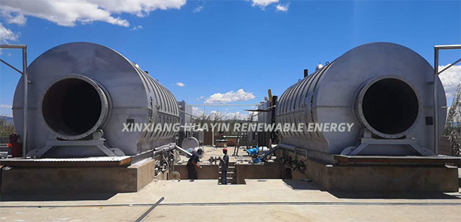 Green Technology Waste Tyre Pyrolysis Plant Mini Pyrolysis Plant Refinery To Oil