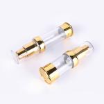 Clear Gold Plating Skincare Airless Cosmetic Bottles