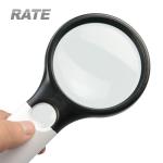 Jewelry Loupe 45X Handheld Reading Magnifier 3 LED Light Reading Magnifying