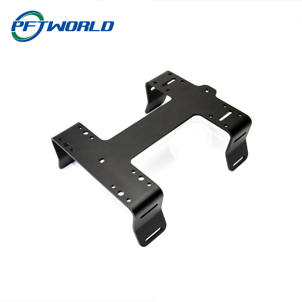 Aluminum laser cut black oxide parts bracket