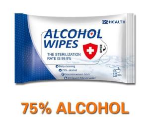 Quality 75% Alcohol Sterilized Wet Wipes Personal Antimicrobial Wipe Eco Friendly wholesale