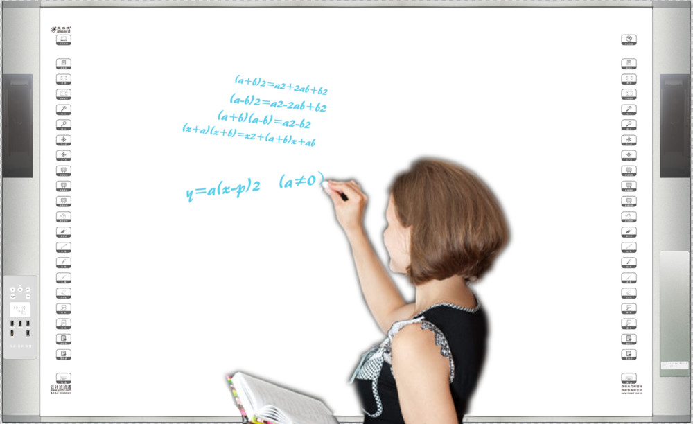 All In One Smart Interactive Whiteboard Multi Point Ultra Slim Frame For Classroom