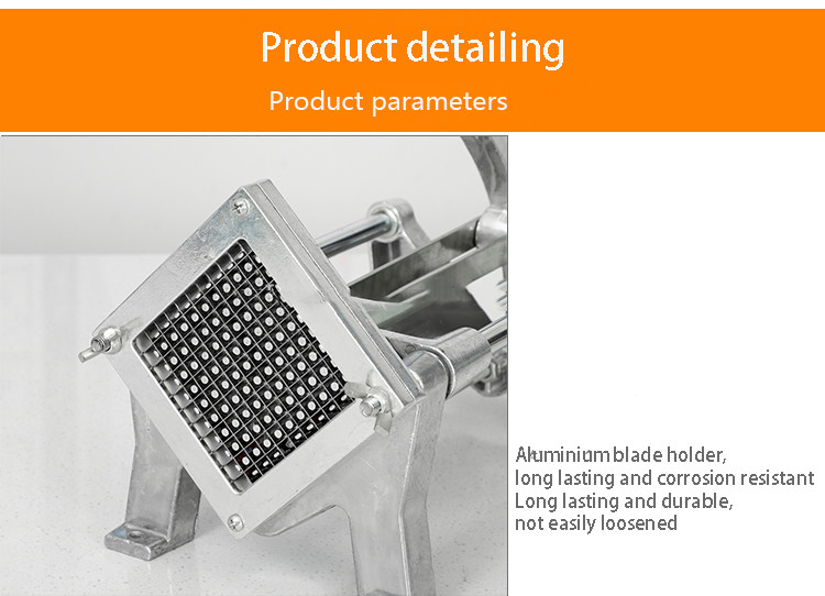 Top Seller Stainless Steel Chips Slicer Vegetable Slicer Kitchen Tools Manual French Fries Cutter Potato Cutter