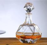 Modern Wine Decanter Clear Glass Finished Decanter Glass Crystal Whiskey