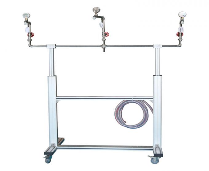 Movable Ingress Protection Test Equipment Luminaires 3 Heads Water Spray Test Apparatus 0
