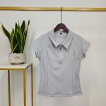 Black Lapel Half Zipper Horseback Riding Shirt Baselayer Equestrian Women