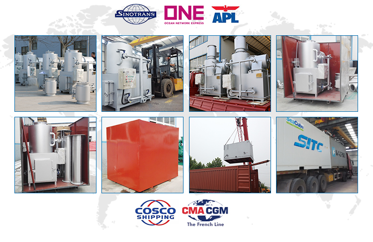 Waste Oil Furnace Cremation Oven With High Temperature Resistant Paint