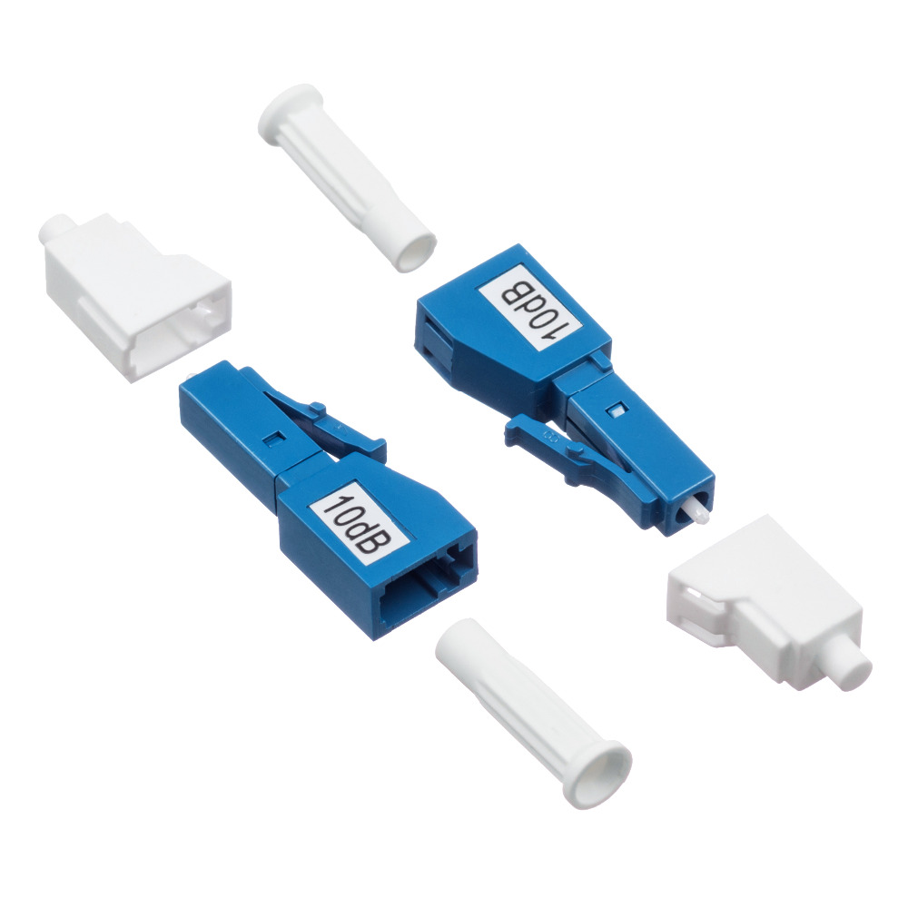 Blue Color 5db Attenuator Optical Fiber Male To Female Plug Type
