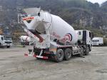 10m³ White Twin Shaft Concrete Mixer Truck For Industrial