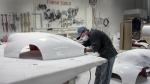 fiberglass bus body parts/fiberglass auto parts/FRP molded shell rear bumper