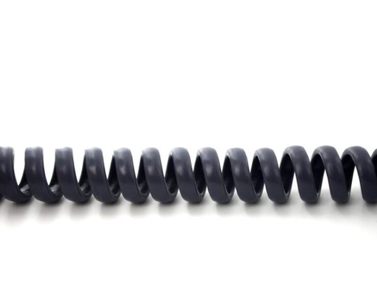 1P × 30AWG + 3C × 30AWG Multi Strands 5 Core 80℃ 30V Spiral Cable TPU Material
