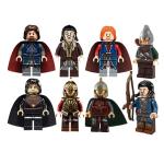 MOC movie characters king archer knight sodier super hero mini figures building